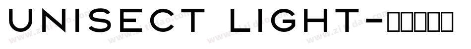 Unisect Light字体转换